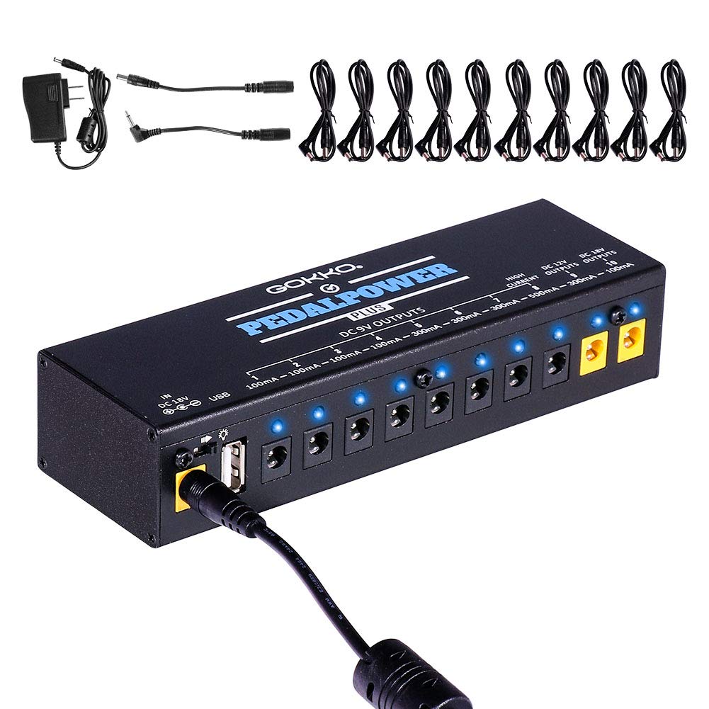 Amazon | GOKKO AUDIO パワーサプライ エフェクターペダル用 エレキ