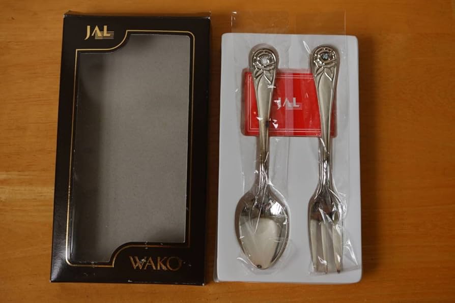 Amazon | WAKO JAL オリジナル スプーンフォーク セット 銀座和光 日本