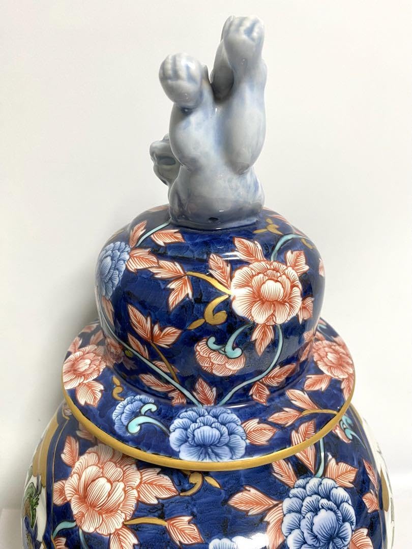 日展作家 藤井朱明作 染付 山景色 花入 共箱 立札付 花瓶 【公式通販】