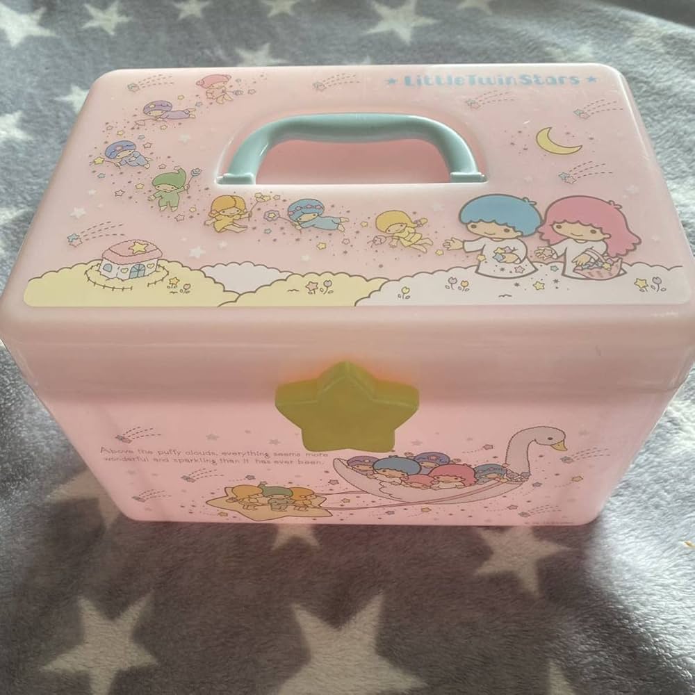 Amazon｜キキララ リトルツインスターズ 収納ボックス 持ち手 救急箱