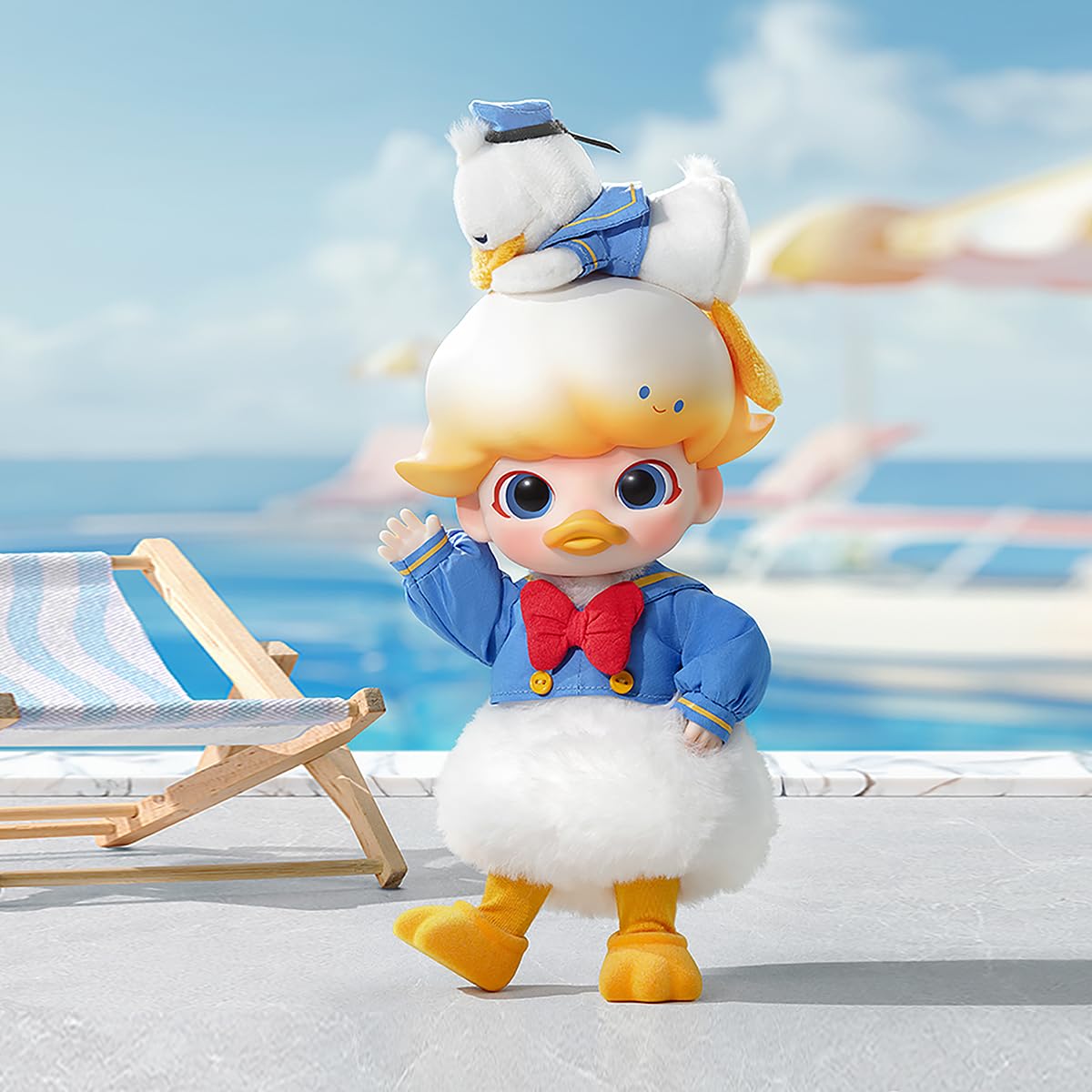 Amazon.co.jp: POP MART DIMOO Donald Duck 1/8 アクションフィギュア