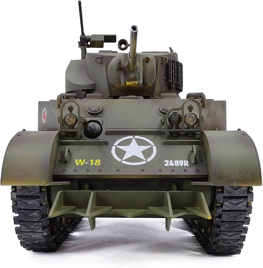 Amazon.co.jp: ラジコン 戦車2.4GHz 1/16アメリカ陸軍スチュアートM5A1