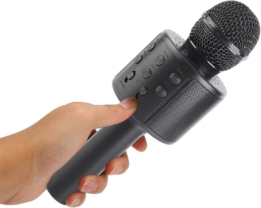 Amazon.co.jp: ワイヤレスマイク、ポータブル4 in 1多機能BTカラオケ