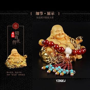 Amazon.co.jp: 仏像 七福神 布袋様 布袋 置物 ゴールド 布袋さん 置物