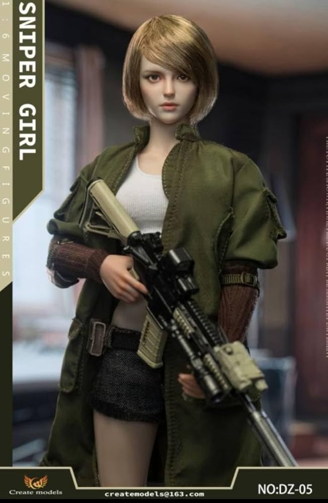 Amazon | 1/6 女性アクションフィギュア 眼球可動 スナイパーガール