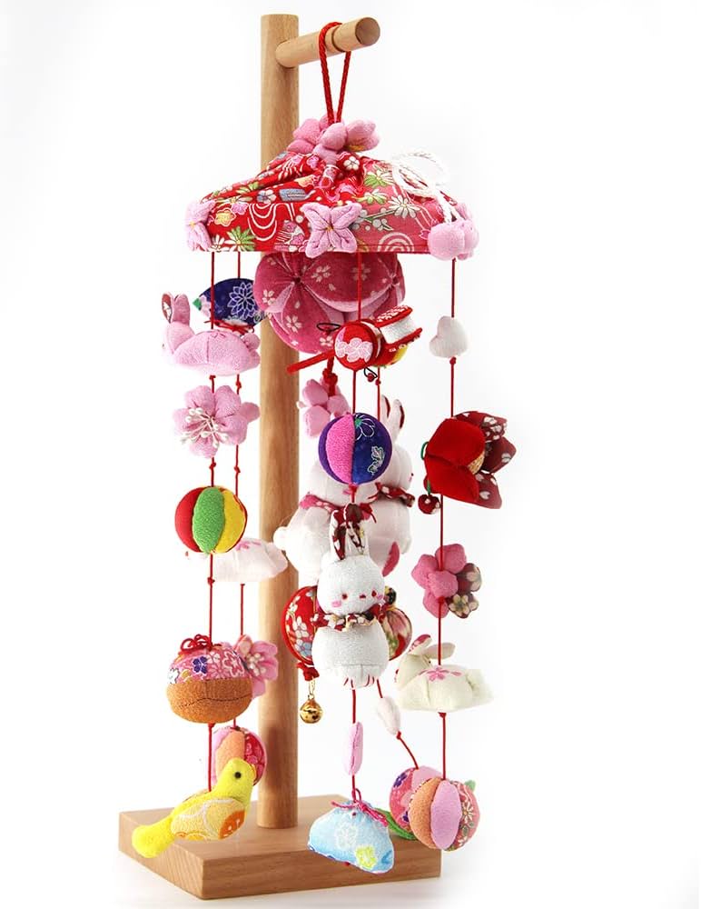 Amazon.co.jp: OKBABY つるし雛 つるし飾り 吊るし飾り 天然木製台付