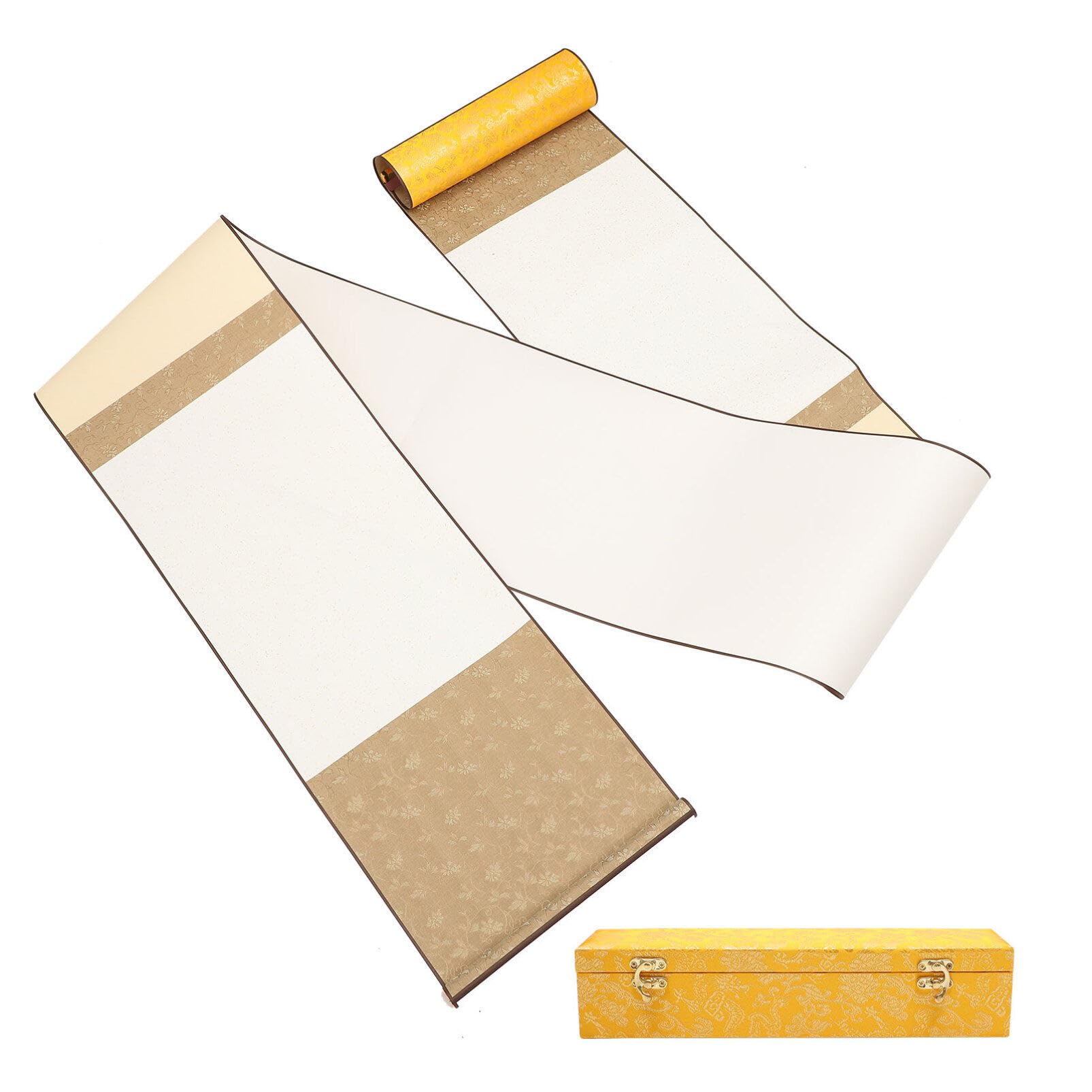 Amazon | Lurrose 巻物 書道 習字 白紙 30cm×3m 書画 練習用 作品展示