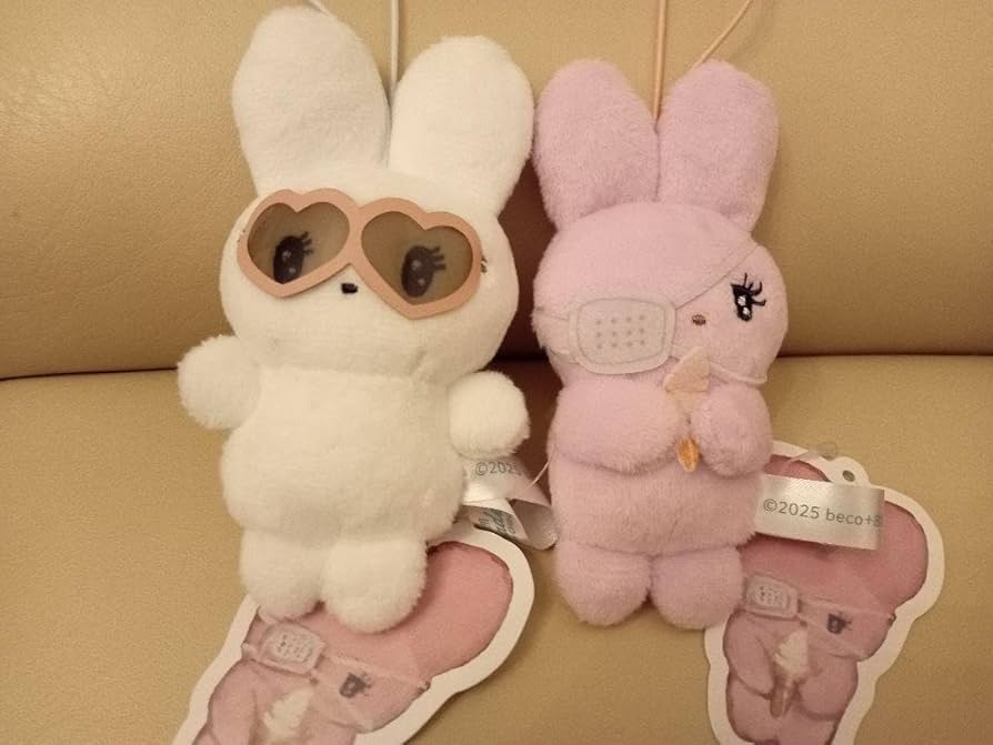 Amazon.co.jp: beco+81 しりみみうさぎ マスコット～サングラス 眼帯 2