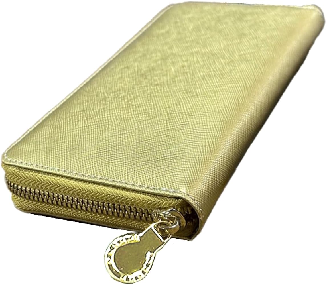 Amazon | [風水 開運] 金運財布 ゴールド 牛革 サフィアーノ加工 四神