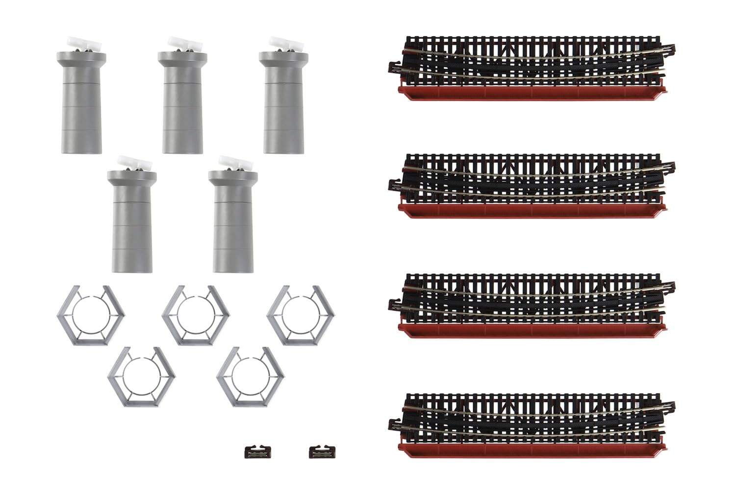 Amazon | KATO Nゲージ カーブ鉄橋セットR481-60° 非電化 ・ 朱 20-824