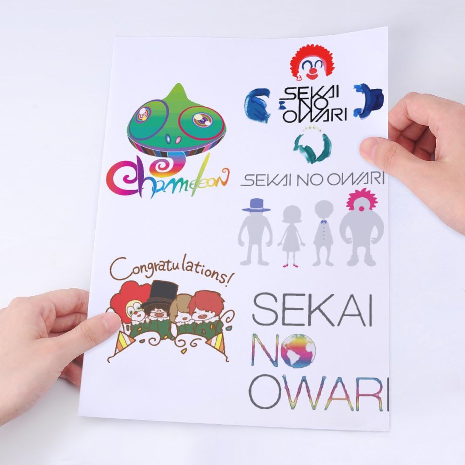 Amazon.co.jp: クリスタル ステッカー SEKAI NO OWARI 世界の終わり