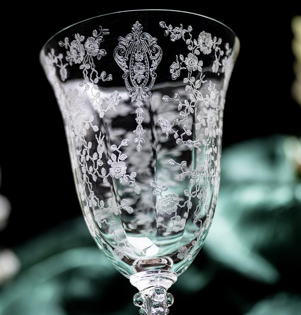 Amazon.co.jp: ケンブリッジ グラス クリスタル 薔薇 ローズポイント