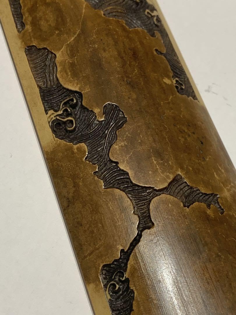 Amazon.co.jp: 002茶則 煎茶 茶道具 茶合 仙媒 中国茶 日本茶 竹製彫刻