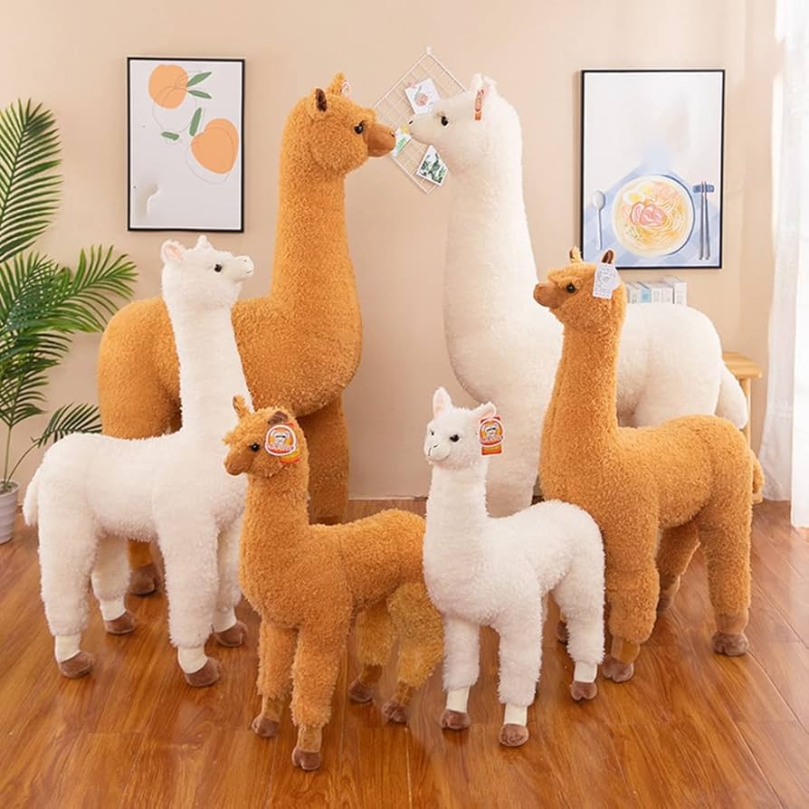 Amazon.co.jp: アルパカのぬいぐるみ 柔らかく 本物そっくり 大きい