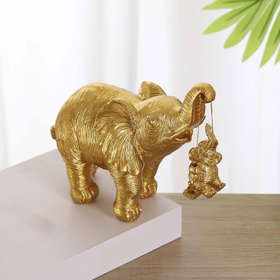 Amazon.co.jp: 象 オブジェ 置物 インド ゾウ 象のオブジェ 開運 様式1