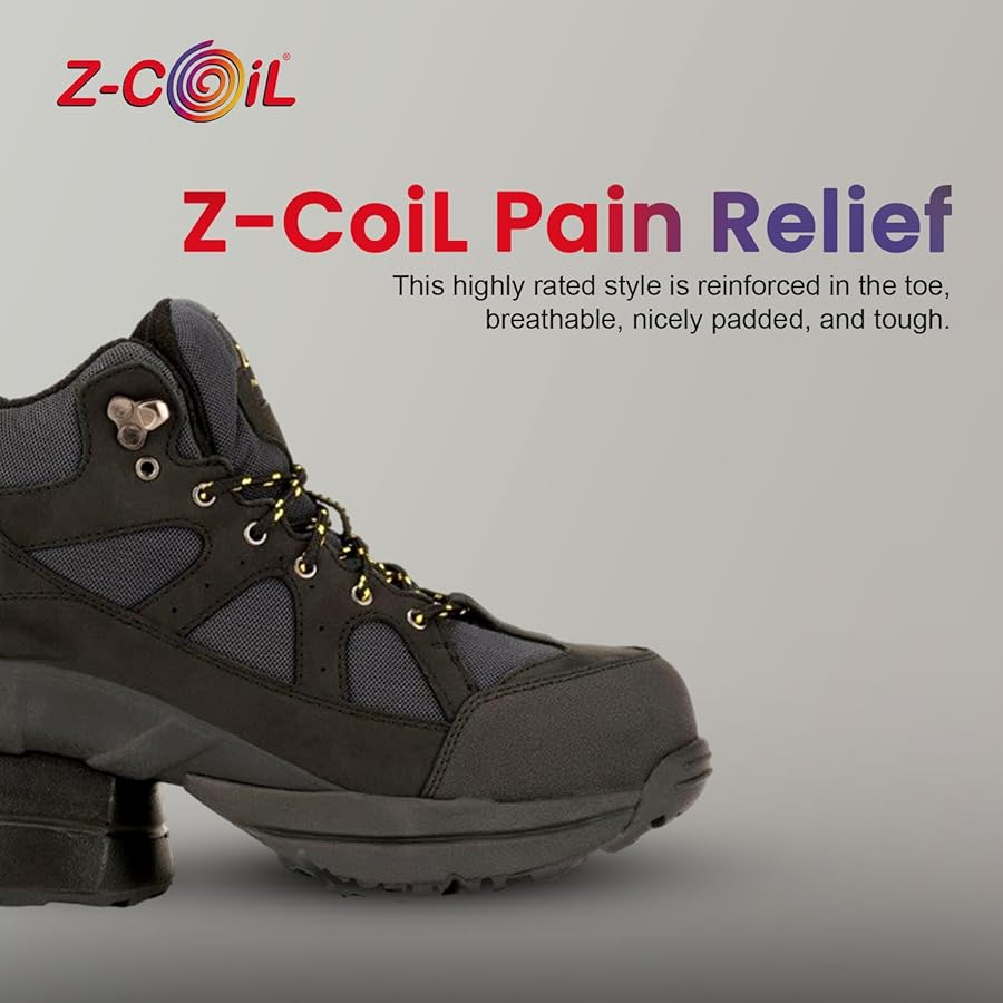 Amazon.com | Z-CoiL Men's Outback Pain-Relief Footwear, Safety Toe