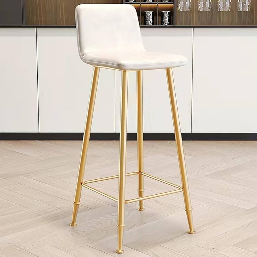 Amazon｜ダイニングチェア 北欧 食卓椅子 ゴールド脚付きカウンター