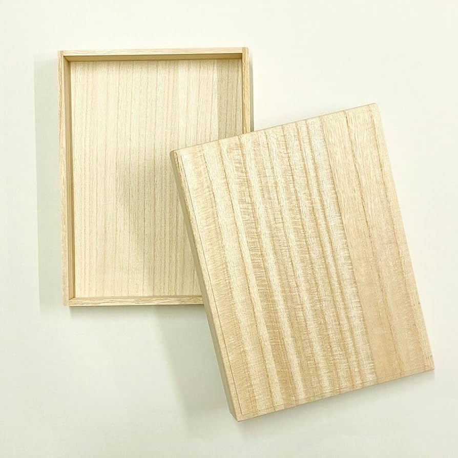 Amazon｜増田桐箱店 桐箱 B5サイズ 蓋あり かぶせ箱 W30.1cm×D22.5cm
