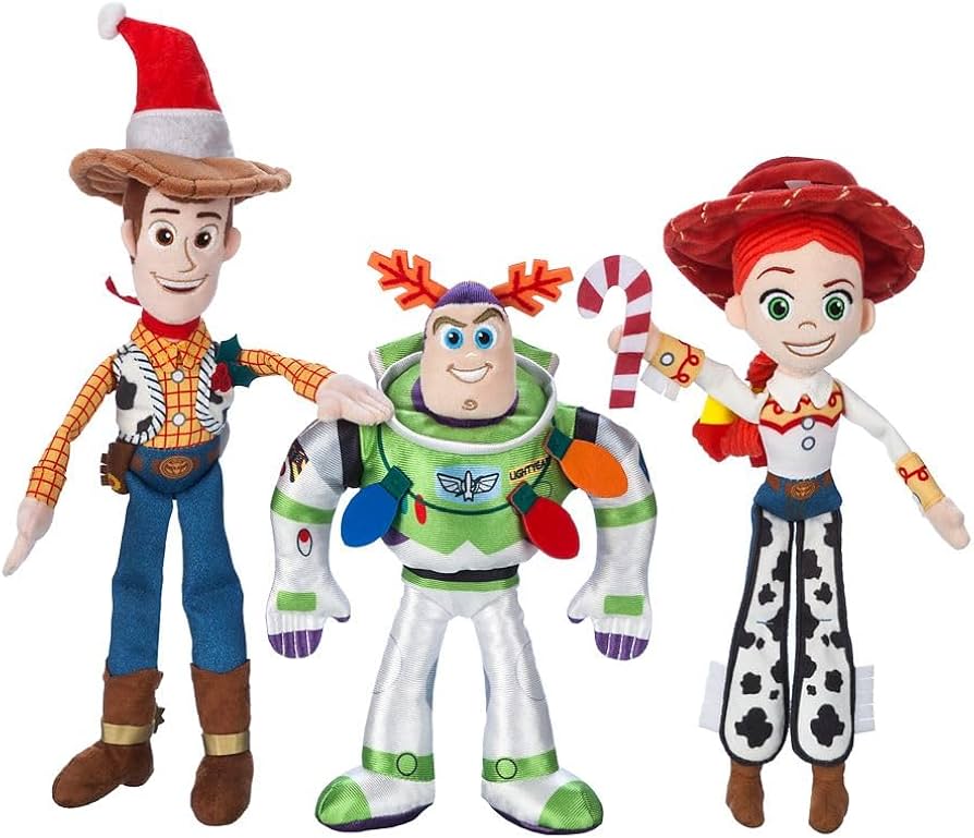 Amazon.com: Disney Store Toy Story Christmas Stuffed Animals Set