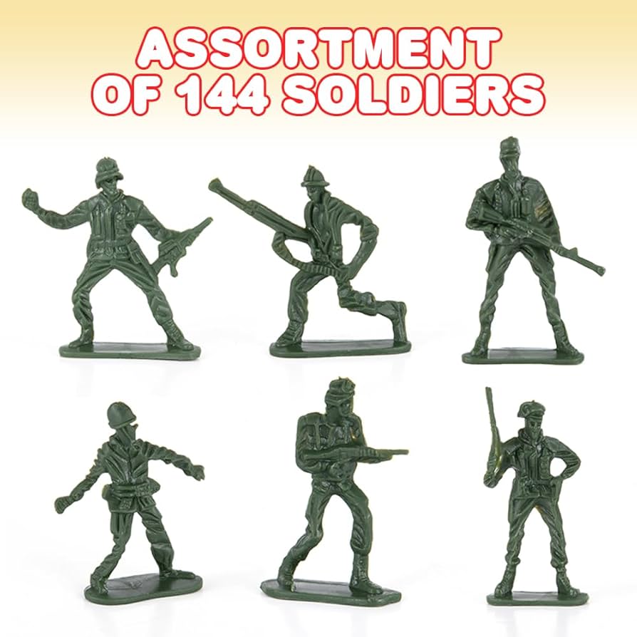 Amazon.co.jp: ArtCreativity Little Green Army Men Toy Soldiers