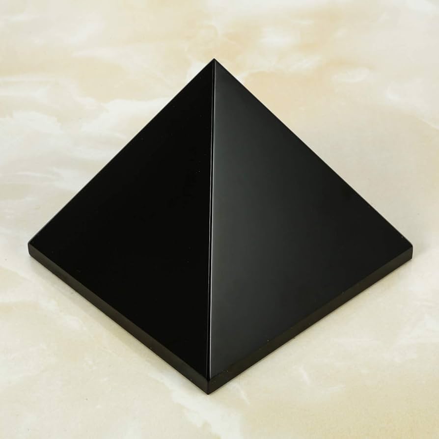 Amazon.co.jp: EnergyPower 天然黒曜石 ピラミッド 100mm大型 AAA