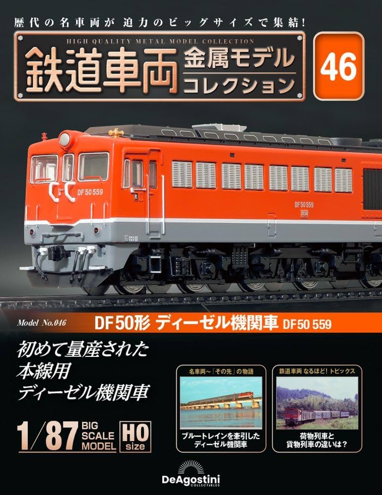 鉄道車両 金属モデルコレクション 46号 (DF50形 ディーゼル機関車 DF50