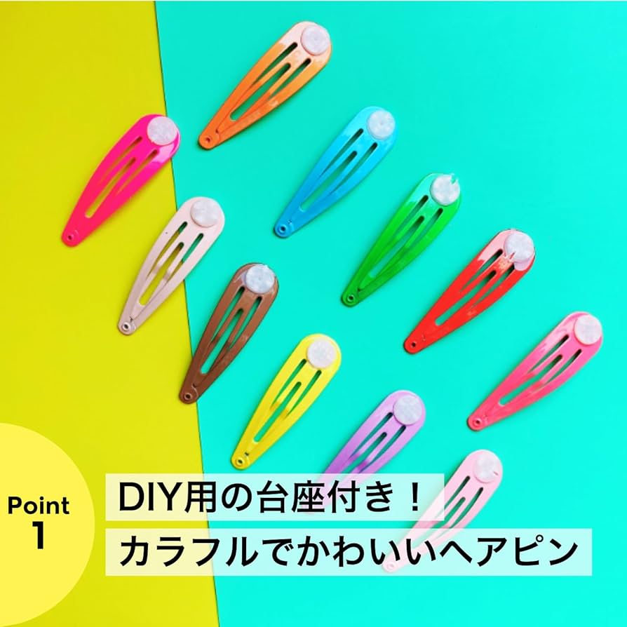 Amazon | ヘアピン 混色 100個 髪留め ヘアクリップ 前髪 クリップ