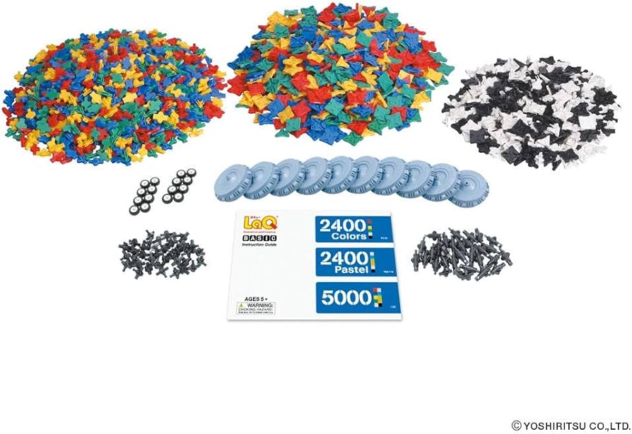 Amazon.co.jp: LaQ Basic 2400 Colors Model Building Kit : Toys & Games