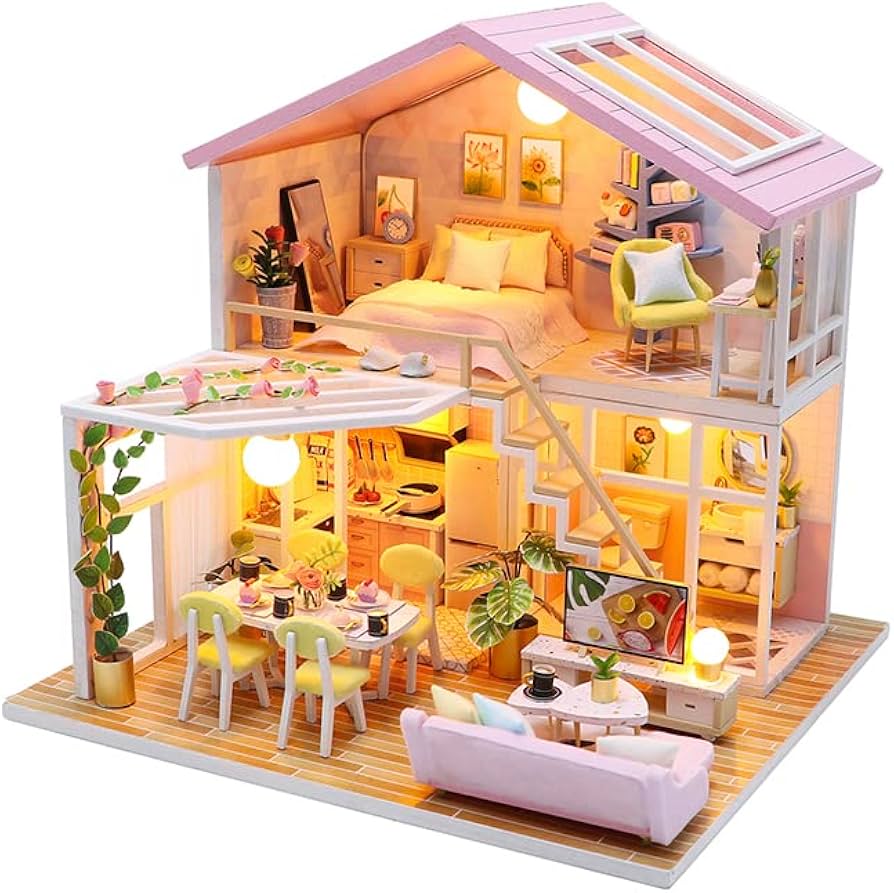 Amazon.com: OZJAY DIY Miniature House Kit, Mini House Building Kit