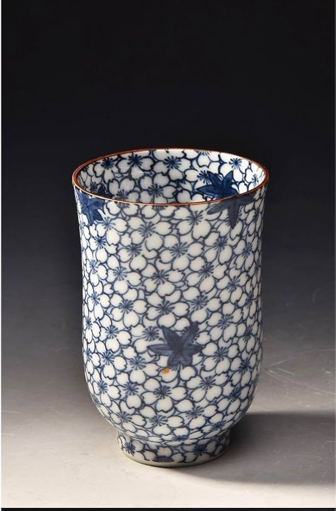 Amazon | 京焼 清水焼 組湯呑 平安孝峰 花柄 湯呑み 2個セット | ノー