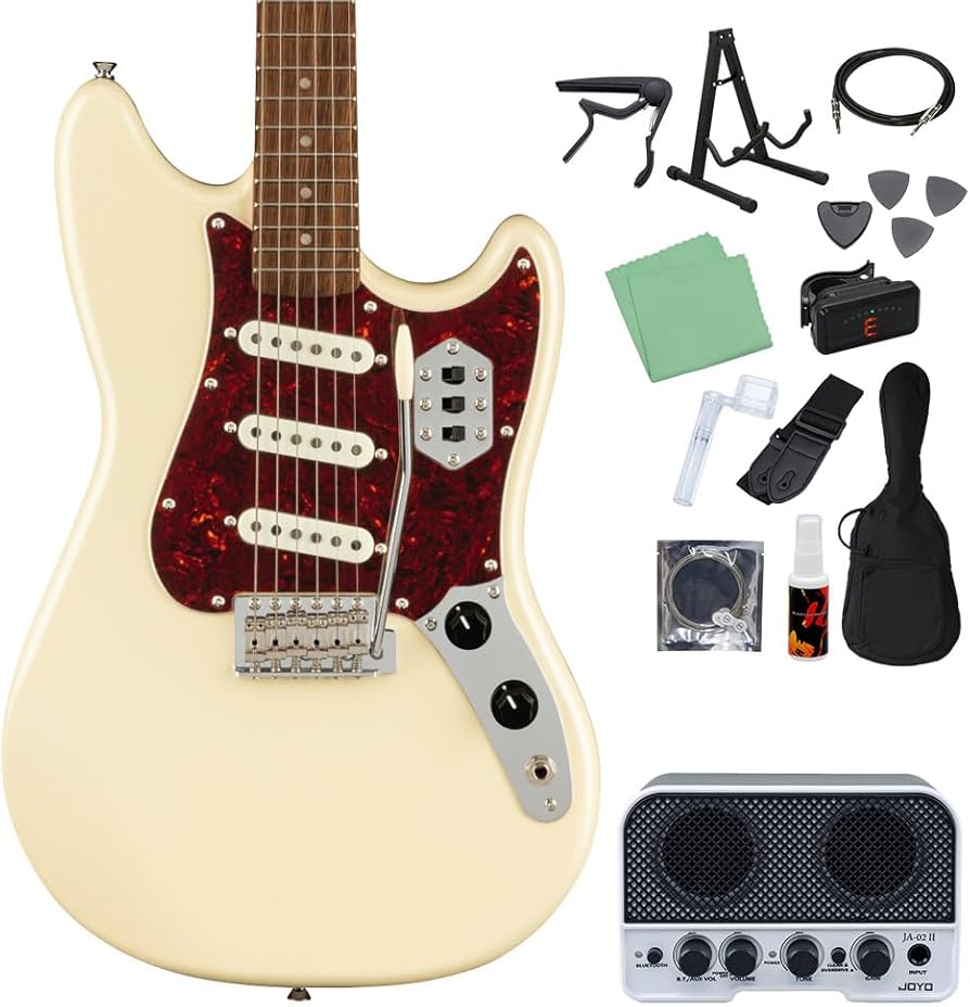 Amazon | Squier by Fender Paranormal Cyclone Pearl White エレキ