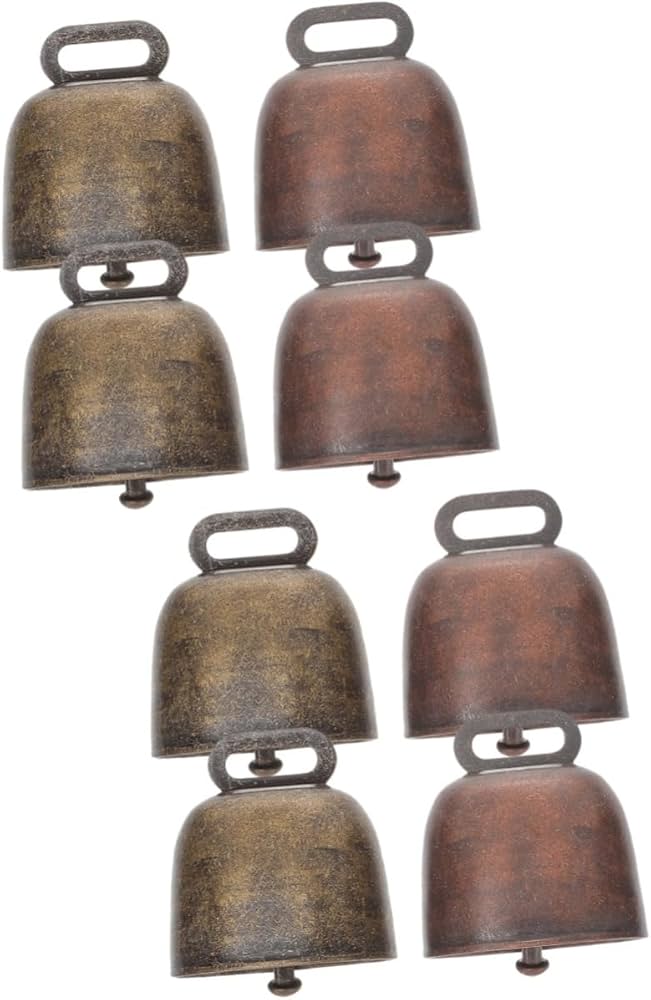 Amazon.co.jp: 8個 メタルカウベル ヤギの鈴 家畜の鐘 家畜吊り下げ