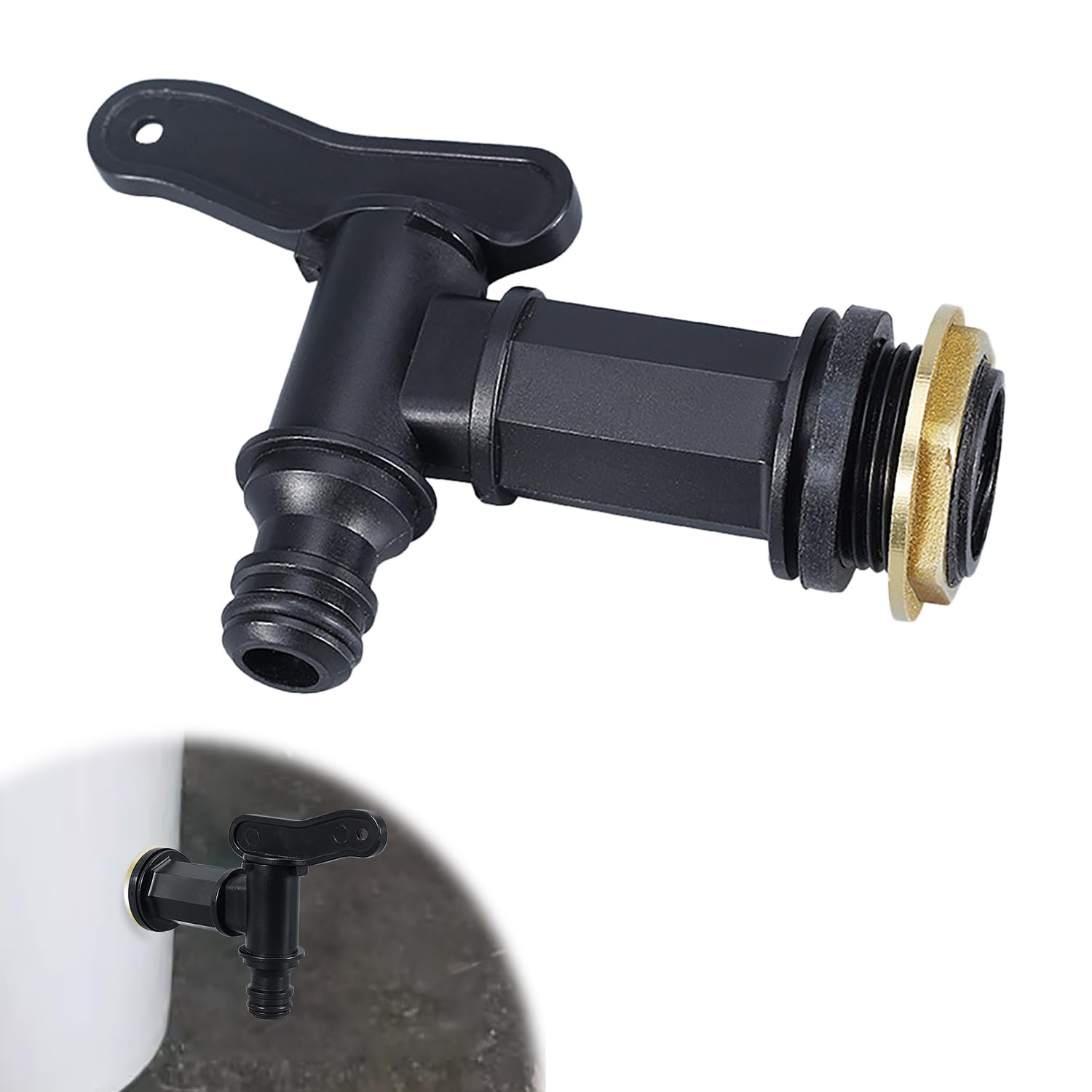 Amazon | IBC雨水タンク蛇口 雨水タンクのコック 3/4インチ IBCS60*6