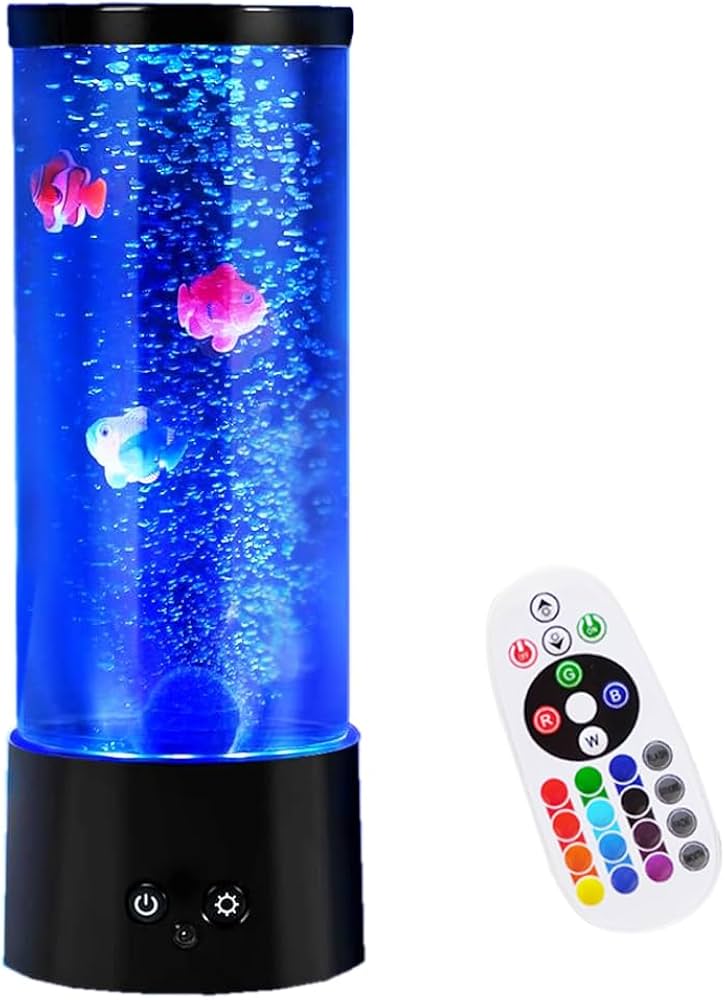 Amazon.co.jp : バブルフィッシュ水族館ランプ 泡の魚のアクアリウム