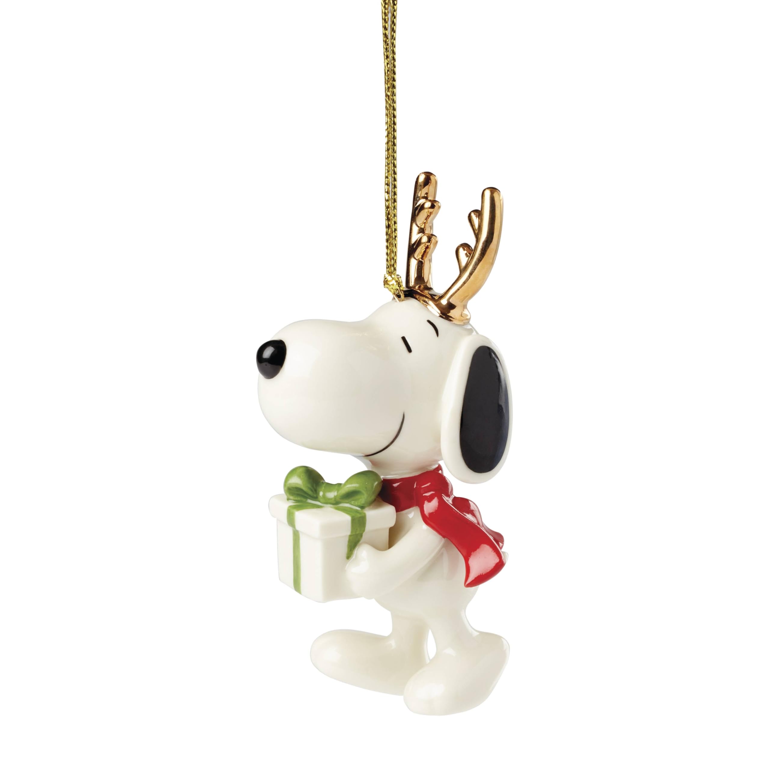 Amazon.com: Lenox 895787 Snoopy with Gift Ornament, Christmas