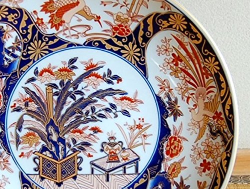 Amazon.co.jp: 飾り皿 絵皿 大皿 スタンド付き 有田焼 弥左ヱ門窯 陶器