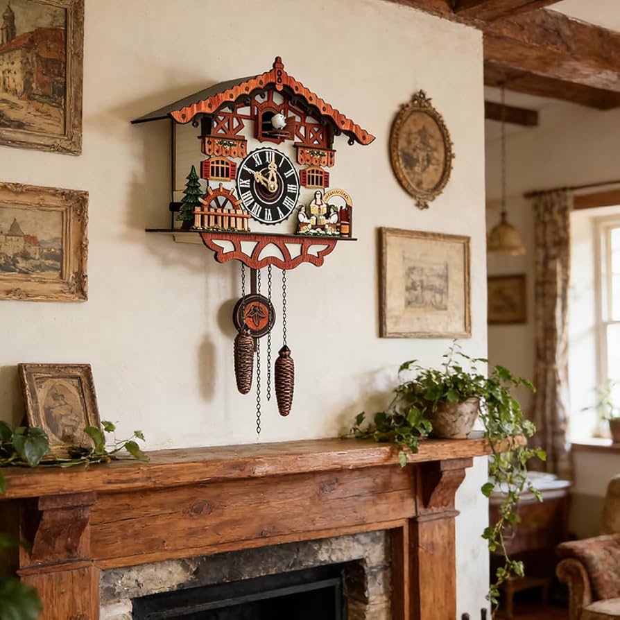 Amazon.com: JOONIEHOUSE Traditional Black Forest Cuckoo Clock Wood