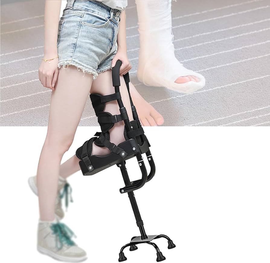 Amazon.co.jp: 歩行補助具 痛みのない膝用松葉杖 高さ調節可能 ハンズ