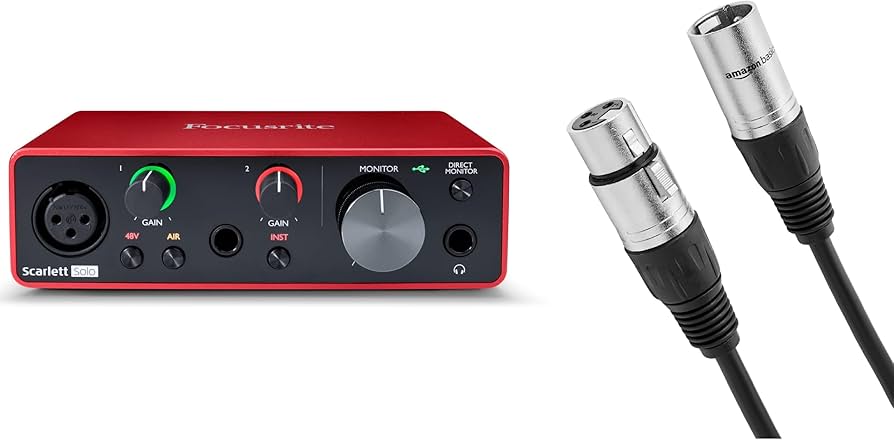 Amazon.com: Focusrite Scarlett Solo (3rd Gen) USB Audio Interface