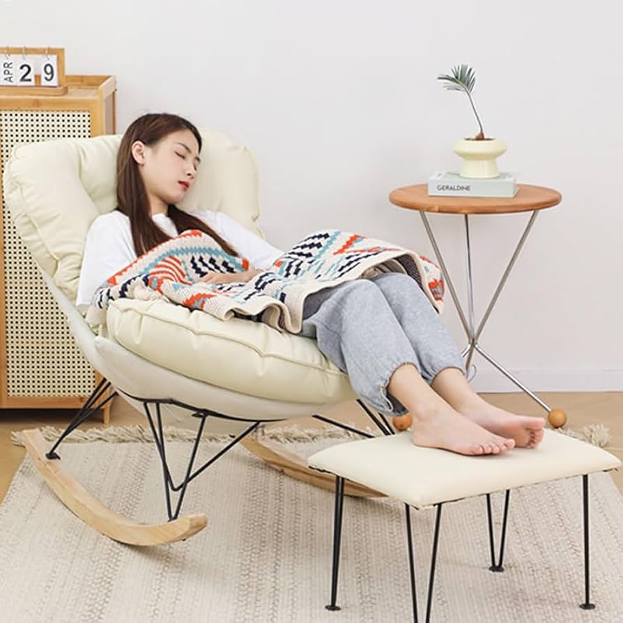 Amazon｜リクライニングチェアー 一人掛けロッキングチェア 室内