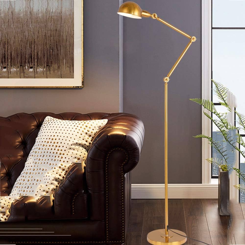 Amazon.co.jp: NZDY 現代の産業用フロアランプゴールデンスイング