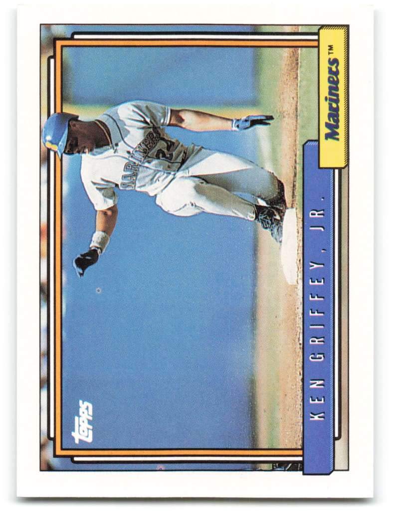 Amazon.com: 1992 Topps #50 Ken Griffey Jr. NM-MT Seattle Mariners