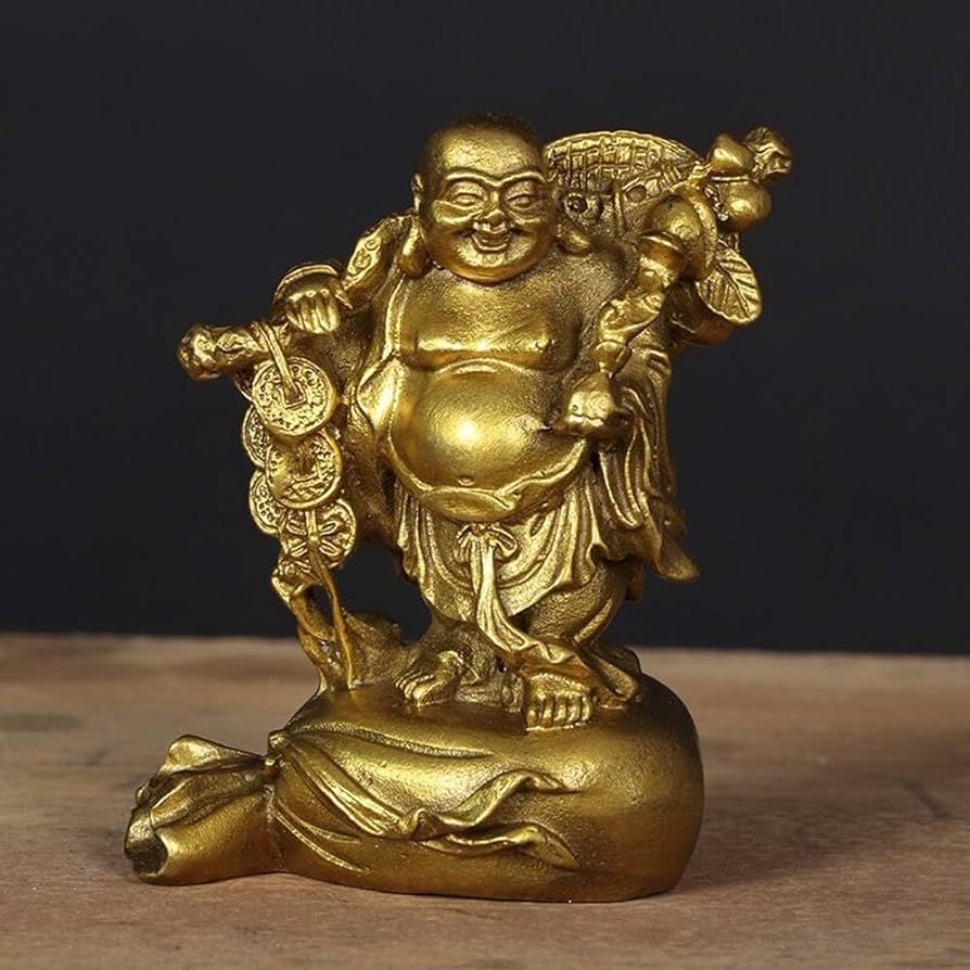 Amazon.co.jp: 布袋様 置物 布袋さん 七福神 ご利益 金運 縁起 布袋様