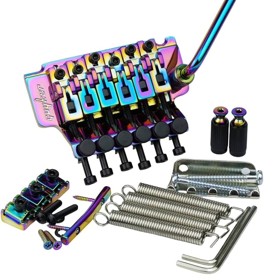 Amazon.com: Guyker Double Rocking Tremolo Bridge with Lock Nut, 6