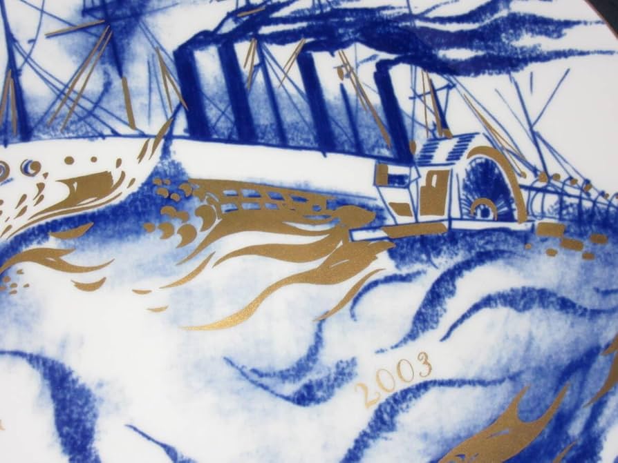 Amazon.co.jp: マイセンのイヤープレート 2003年 グレートイースタン号