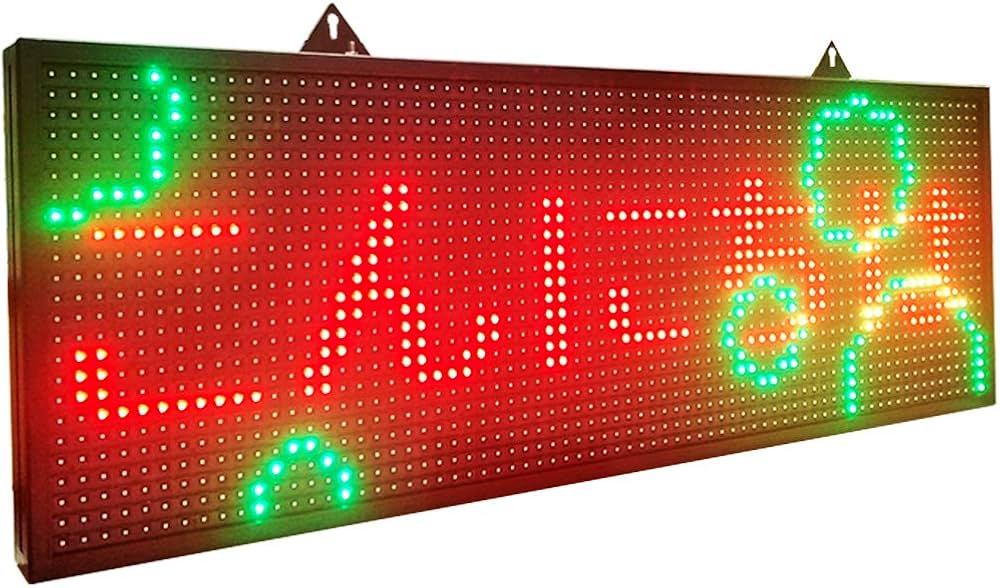 Amazon | 屋外 用 P13 7色 防滴 業務用LED電光掲示板 100x36cm 中型