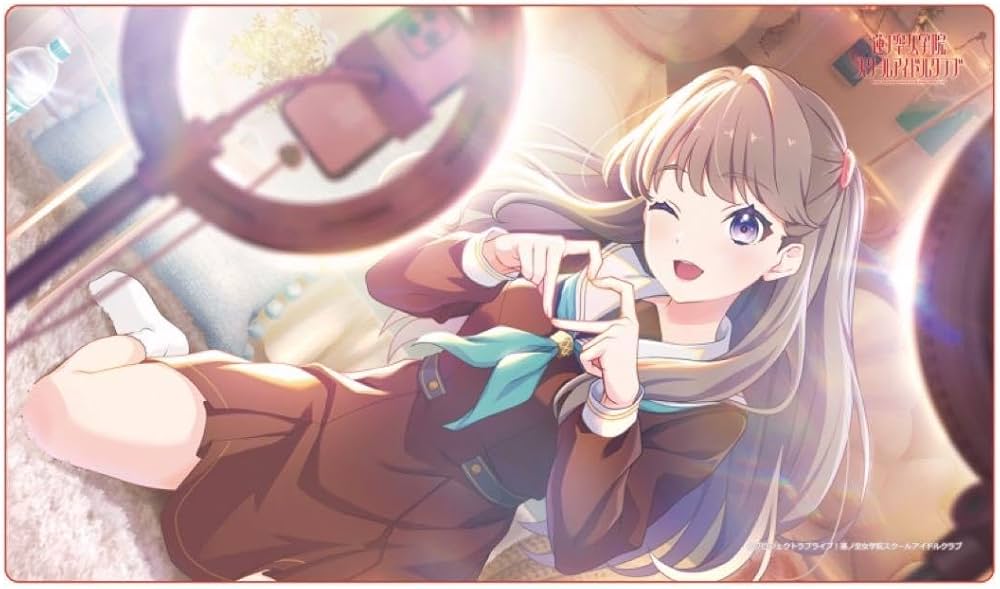 Amazon.co.jp: 藤島慈 ラバーマット デスクマット プレイマット 蓮ノ空