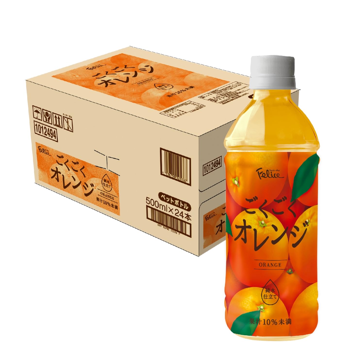 Amazon.co.jp: フェリーチェ ごくごくオレンジ 500ml×24本 [ 純水
