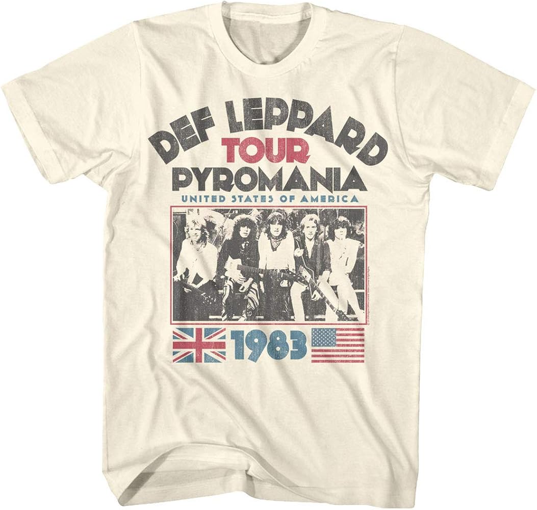 Amazon.com: American Classics Def Leppard Rock Band T-Shirts