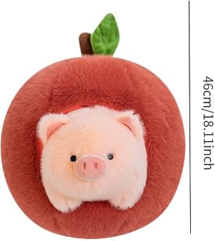 Amazon.co.jp: Oshhni オレンジ ピンク ブタ ぬいぐるみ 動物の